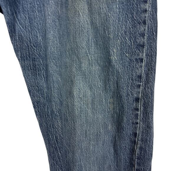 Levi's 502 Jeans Men 34x32 Blue Denim Stretch Pockets Mid-Rise Taper Fit Zip Fly - Picture 5 of 14